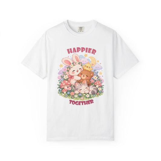 Cute Pastel Woodland Friends Kawaii Animal T-Shirt