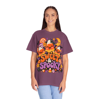 Sweet & Spooky Halloween T-Shirt | Cute Candy Corn Graphic Tee