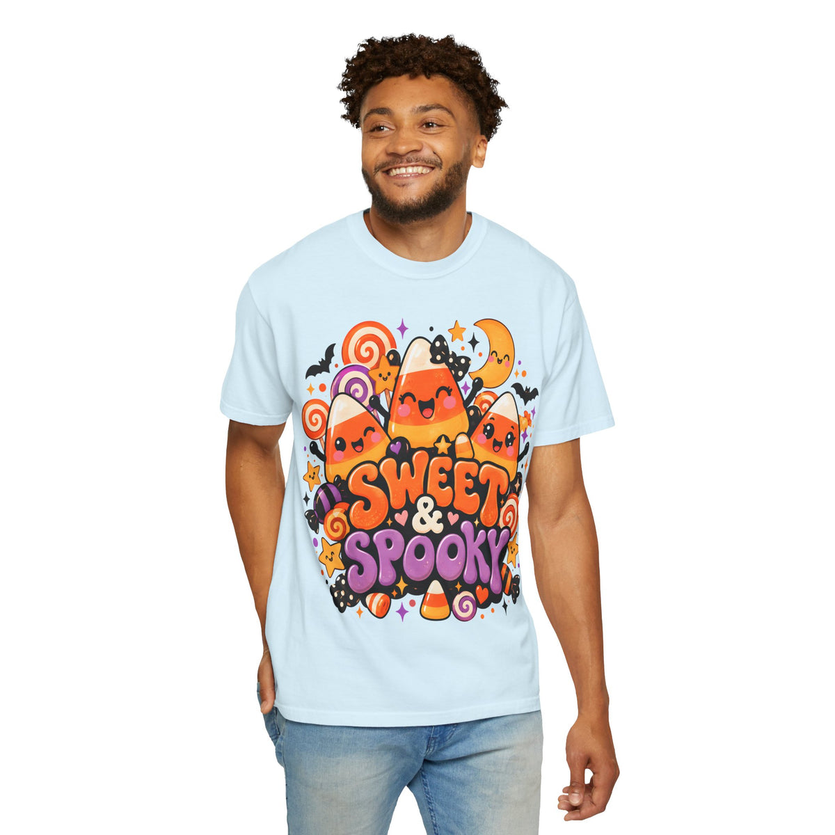 Sweet & Spooky Halloween T-Shirt | Cute Candy Corn Graphic Tee