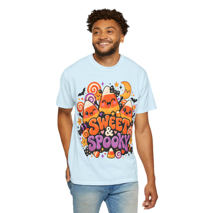 Sweet & Spooky Halloween T-Shirt | Cute Candy Corn Graphic Tee