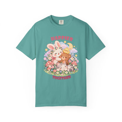 Cute Pastel Woodland Friends Kawaii Animal T-Shirt